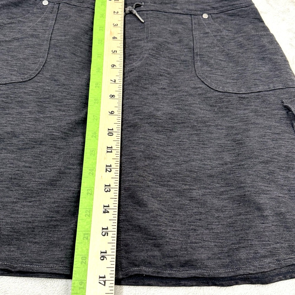 KUHL Mova Short Heather Gray Womens L Knit Stretch Pickleball  Logo Sporty Comfy - Picture 6 of 14